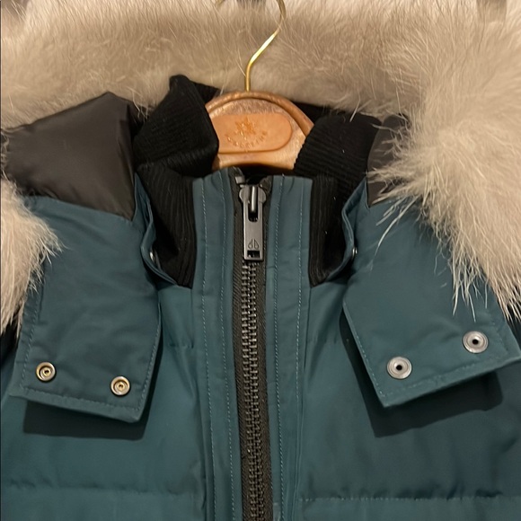 Rare moose knuckle Green Puffer Jacket with Fur Hood - Picture 2 of 13